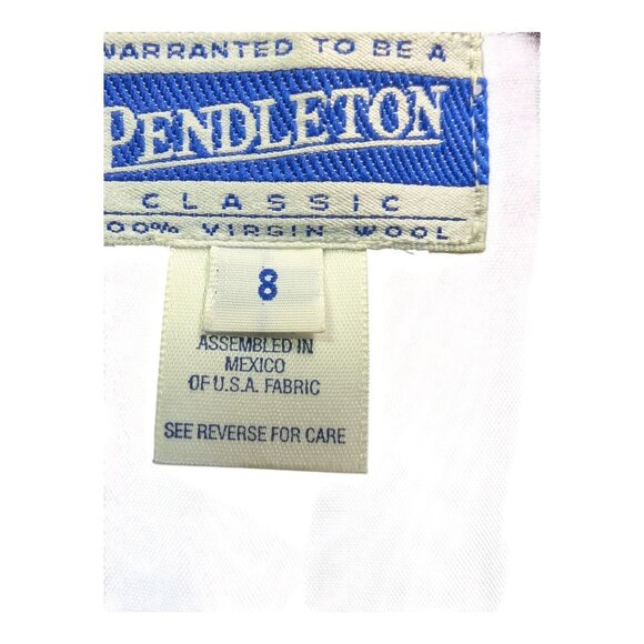 VTG Classic Women's PENDLETON Black 100% Virgin Wool Blazer Size 8 Made In USA - Picture 3 of 11